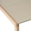 Muuto COUPLE Stolik Kawowy z Ceramicznym Blatem 84x80 cm / Jasny Dąb - Blat Wavy Taupe